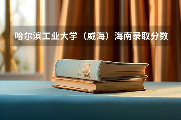 哈尔滨工业大学（威海）海南录取分数线是多少 2024招生人数预测