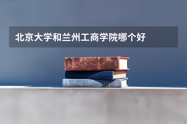 北京大学和兰州工商学院哪个好