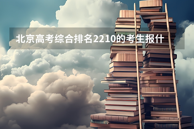 北京高考综合排名2210的考生报什么大学