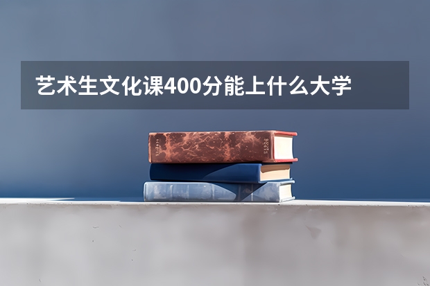 艺术生文化课400分能上什么大学