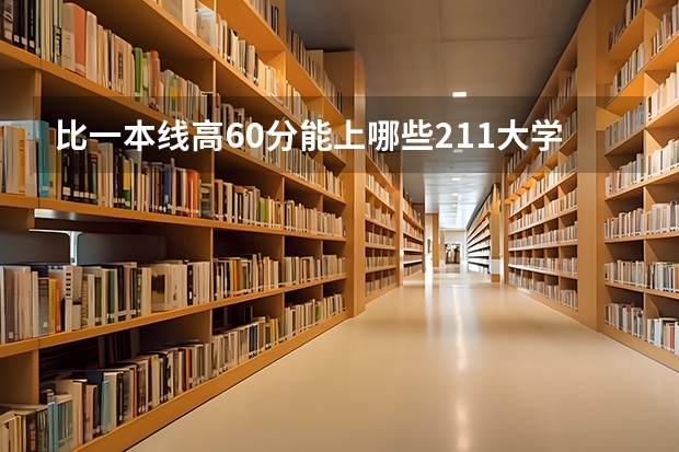 比一本线高60分能上哪些211大学