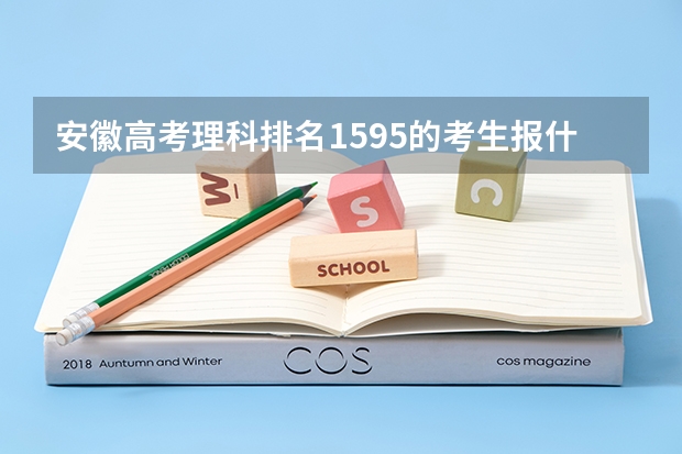 安徽高考理科排名1595的考生报什么大学