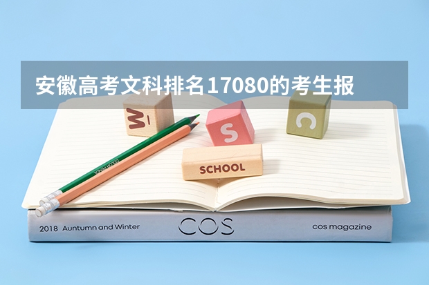 安徽高考文科排名17080的考生报什么大学