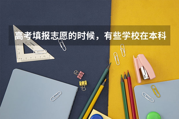 高考填报志愿的时候，有些学校在本科二批但是招生计划有些专业在本科一批，怎么填报