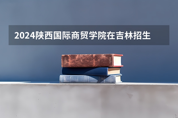 2024陕西国际商贸学院在吉林招生计划一览表