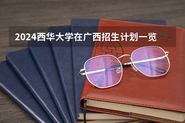 2024西华大学在广西招生计划一览表