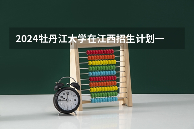 2024牡丹江大学在江西招生计划一览表