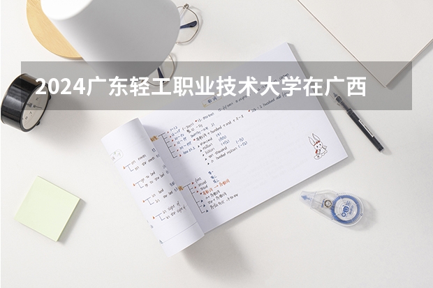 2024广东轻工职业技术大学在广西招生计划一览表