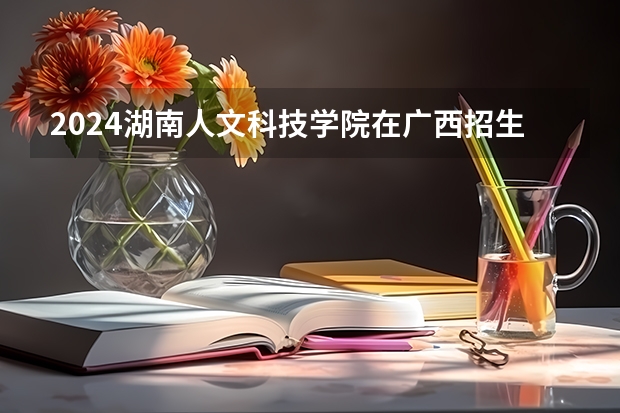 2024湖南人文科技学院在广西招生计划一览表