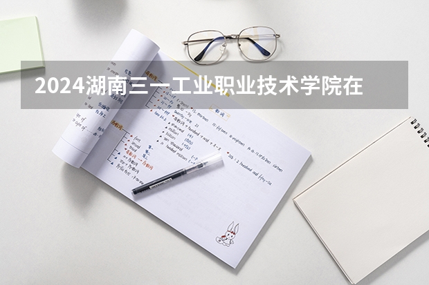 2024湖南三一工业职业技术学院在广西招生计划一览表
