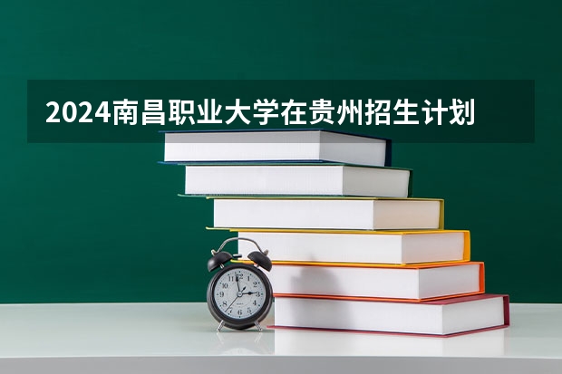 2024南昌职业大学在贵州招生计划一览表