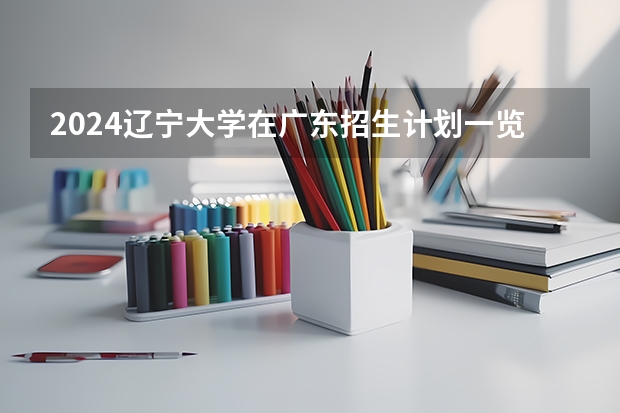 2024辽宁大学在广东招生计划一览表