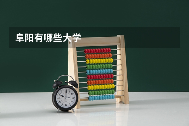 阜阳有哪些大学