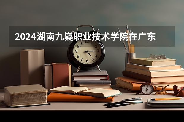 2024湖南九嶷职业技术学院在广东招生计划一览表