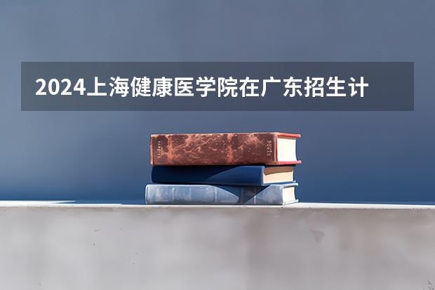 2024上海健康医学院在广东招生计划一览表