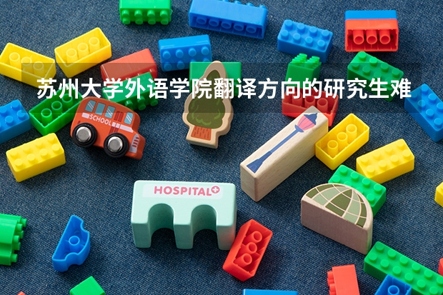 苏州大学外语学院翻译方向的研究生难考吗?