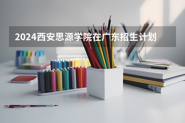 2024西安思源学院在广东招生计划一览表