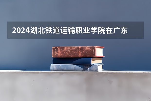 2024湖北铁道运输职业学院在广东招生计划一览表