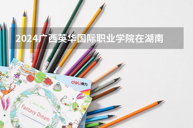 2024广西英华国际职业学院在湖南招生计划一览表