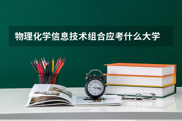 物理化学信息技术组合应考什么大学