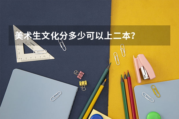 美术生文化分多少可以上二本？