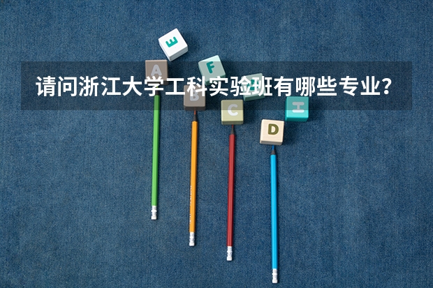 请问浙江大学工科实验班有哪些专业？