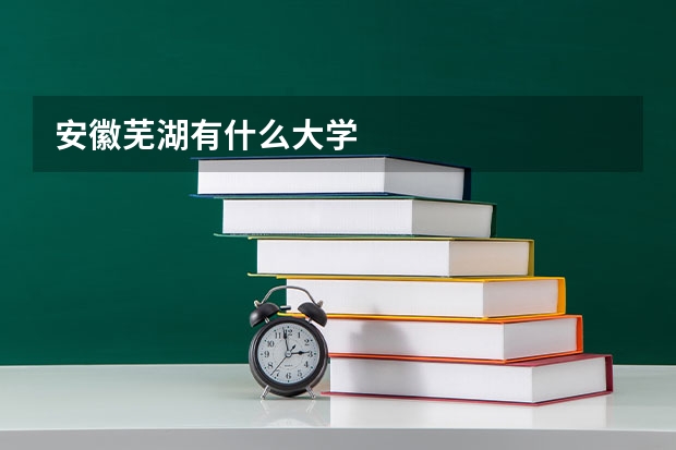安徽芜湖有什么大学