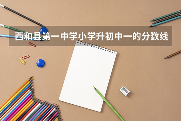 西和县第一中学小学升初中一的分数线是多少？