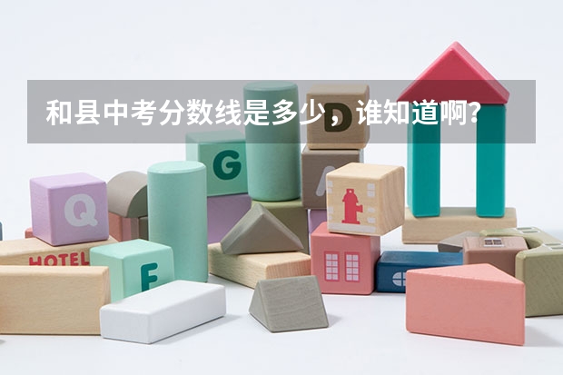 和县中考分数线是多少，谁知道啊？