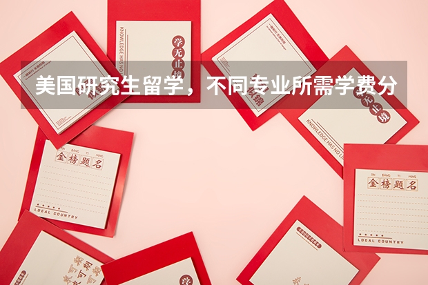 美国研究生留学，不同专业所需学费分别是多少