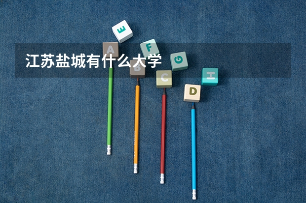 江苏盐城有什么大学