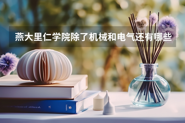 燕大里仁学院除了机械和电气还有哪些专业好些呀