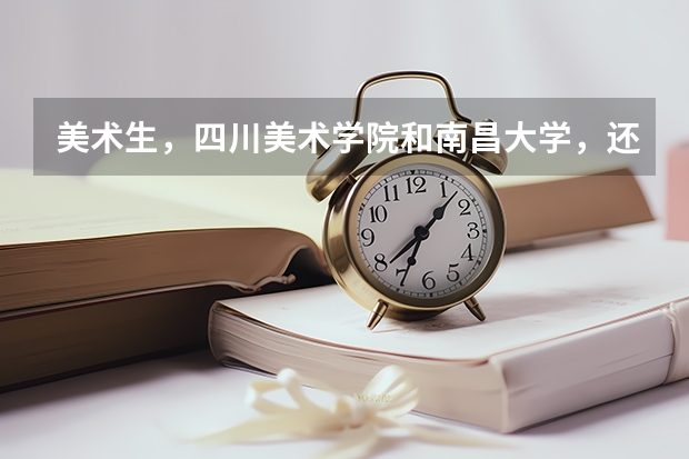 美术生，四川美术学院和南昌大学，还有鲁迅美术学院，哪个难考？专业和文化分分数各要多少分？