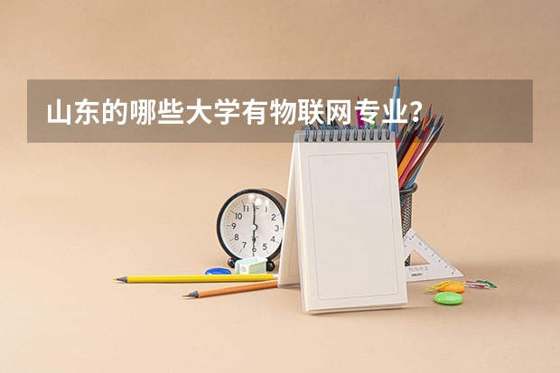 山东的哪些大学有物联网专业？