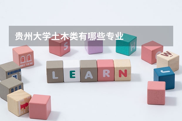 贵州大学土木类有哪些专业