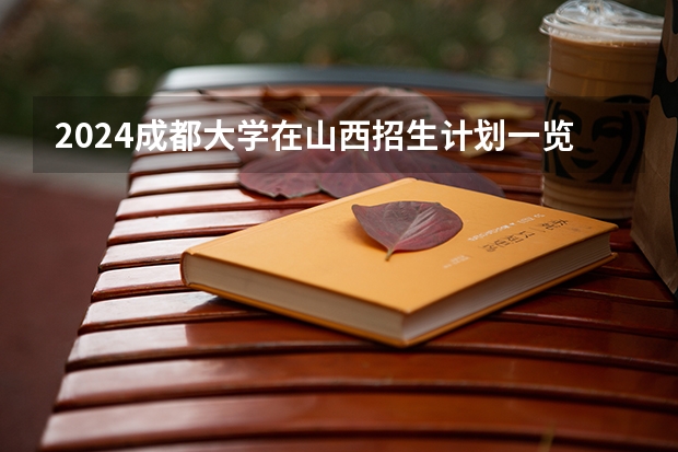 2024成都大学在山西招生计划一览表