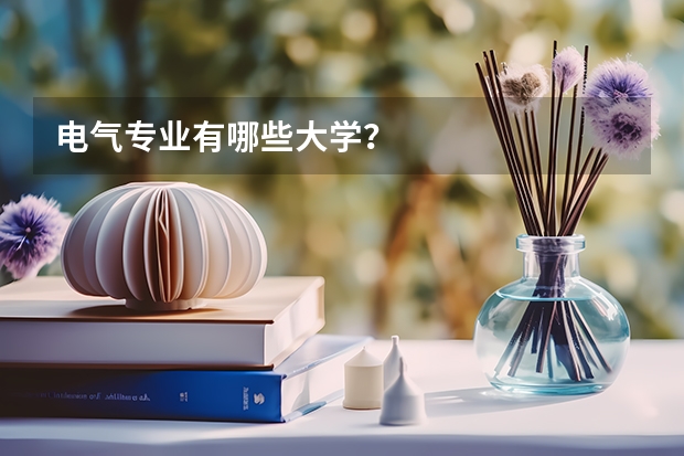 电气专业有哪些大学？