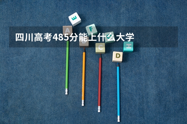 四川高考485分能上什么大学