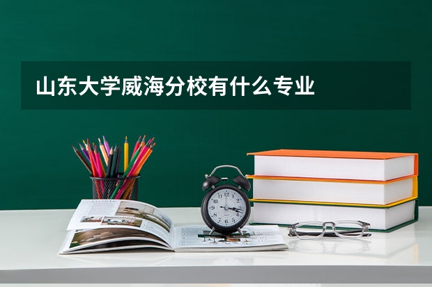 山东大学威海分校有什么专业
