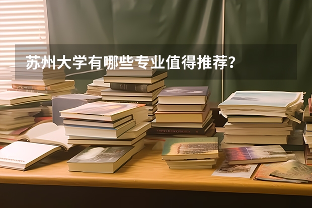 苏州大学有哪些专业值得推荐?