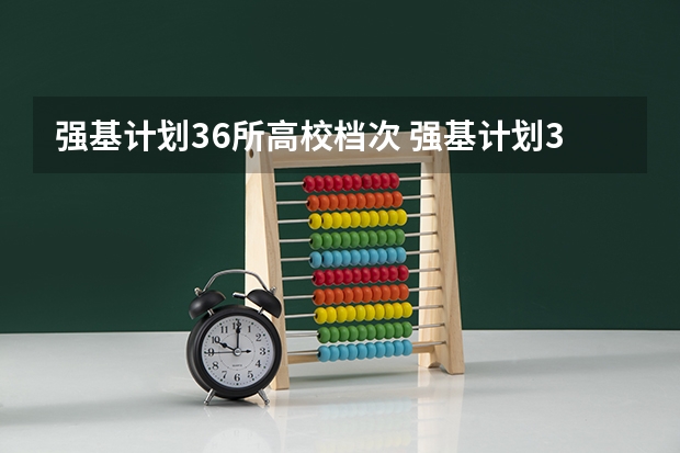 强基计划36所高校档次 强基计划36所大学名单及专业