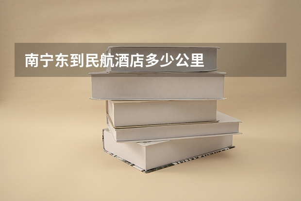 南宁东到民航酒店多少公里