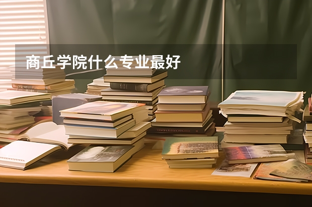 商丘学院什么专业最好