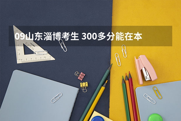 09山东淄博考生 300多分能在本省上什么大学 公办专科/