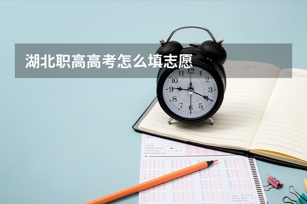 湖北职高高考怎么填志愿