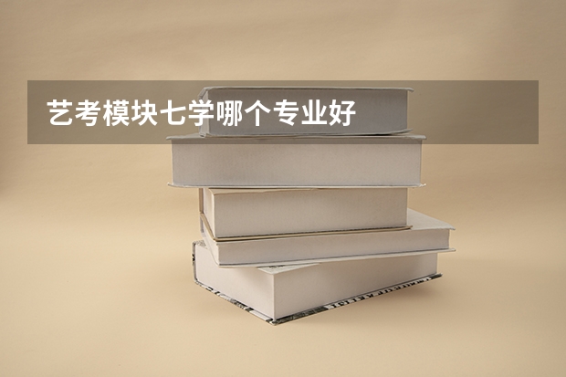 艺考模块七学哪个专业好