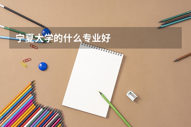 宁夏大学的什么专业好