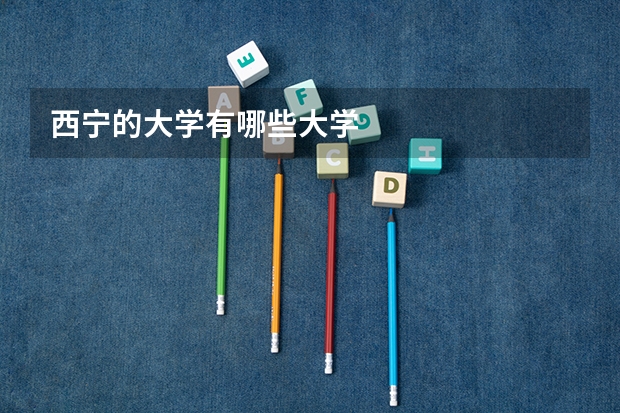西宁的大学有哪些大学