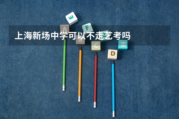 上海新场中学可以不走艺考吗