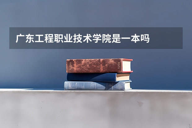 广东工程职业技术学院是一本吗